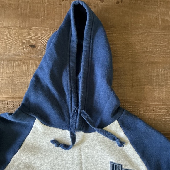 Hurley Mens Light Heather Grey Navy University Pullover Hoodie Large - Picture 3 of 6